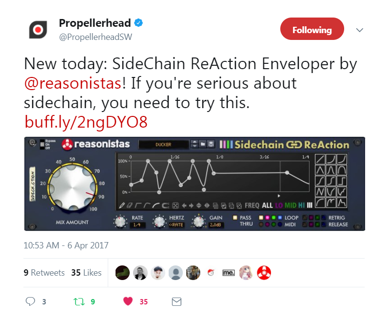 Propellerhead SCRE Tweet.png